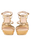 Shop_Vanilla Moon_Gold Summer Solid Square Toe Heels_at_Aza_Fashions