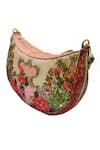 The Garnish Company_Pink Sequin Aurora Florence Sling Bag _Online_at_Aza_Fashions