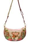 Shop_The Garnish Company_Pink Sequin Aurora Florence Sling Bag _Online_at_Aza_Fashions