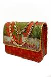 Buy_The Garnish Company_Orange Surabhi Sequin Work Sling Bag _at_Aza_Fashions