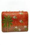 Shop_The Garnish Company_Orange Surabhi Sequin Work Sling Bag _at_Aza_Fashions
