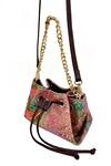 Shop_The Garnish Company_Pink Sequin Zaran Floral Print Bag _Online_at_Aza_Fashions