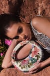 Buy_VERSUHZ_Multi Color Sequins Florence Embellished Baguette Bag_at_Aza_Fashions