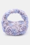 Shop_VERSUHZ_White Sequins Bluebell Embellished Baguette Bag_at_Aza_Fashions