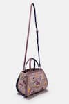 Buy_VERSUHZ_Beige Beads The Poppy Floral Mini Tote Bag _Online_at_Aza_Fashions