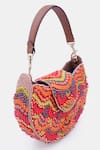 Shop_VERSUHZ_Multi Color Glass Bead 3d Reef Embellished Bag _Online_at_Aza_Fashions