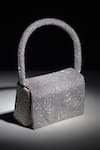 Shop_Ozel_Silver Crystals Dazzle Embellished Flap Bag _at_Aza_Fashions