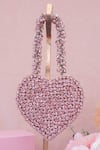 Buy_Ozel_Pink Rhinestones Studded Love Heart Bag _at_Aza_Fashions