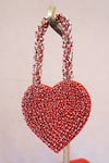 Buy_Ozel_Red Rhinestones Studded Cute Heart Bag _at_Aza_Fashions