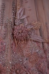 Shop_Aurouss_Peach Silk Embroidery Amara Garden Embellished Bridal Lehenga Set _Online_at_Aza_Fashions