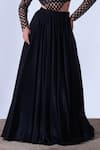 Shop_Aurouss_Black Sandwash Satin Emma Cutdana Fleur Jaal Bodysuit With Lehenga _Online_at_Aza_Fashions