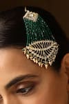 Shop_SWABHIMANN_Green Polki Embellished Passa _Online_at_Aza_Fashions