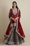 Buy Eeksha Maroon Organza, Net, Crepe Cut Work, Floral Embroidered Kurta Sharara Set at Aza Fashions Buy_Eeksha_Maroon Organza, Net, Crepe Cut Work, Floral Embroidered Kurta Sharara Set _at_Aza_Fashions