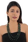 Buy_Riana Jewellery_Green Beads Embellished Necklace _at_Aza_Fashions