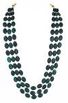 Shop_Riana Jewellery_Green Beads Embellished Necklace _at_Aza_Fashions