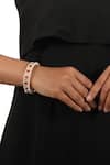 Buy_Riana Jewellery_Pink Mirrors, Stones Geometric Jadtar Embellished 2 Pcs Bangles _at_Aza_Fashions