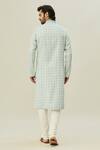 Shop_Arihant Rai Sinha_Green Cotton, Polyester Floral Pattern Kurta _at_Aza_Fashions