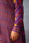 Torani_Purple Jeni Silk Printed Heart Dil Kusha Fayaz Kurta Set _at_Aza_Fashions