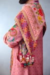 Torani_Pink Print Dil Ruba Kyra Scarf _Online_at_Aza_Fashions