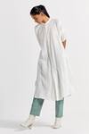 Buy_THREE_Green Poplin Plain New Narrow Pant  _Online_at_Aza_Fashions
