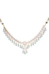 Buy_PREETI MOHAN_Green Moissanite Menka Embellished Choker Necklace Set 