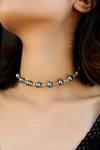 Do Taara_Grey Pearl Choker Necklace _Online_at_Aza_Fashions