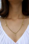 Buy_Do Taara_Gold Plated Gleaming Kundan Quad Necklace _at_Aza_Fashions