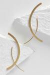 DE'Anma_Gold Plated Koi Abstract Shaped Earrings _Online_at_Aza_Fashions