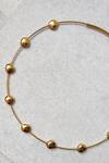 Shop_DE'Anma_Gold Plated Olla Abstract Charm Choker _at_Aza_Fashions