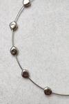 Shop_DE'ANMA_Silver Plated Olla Abstract Shaped Charm Choker _at_Aza_Fashions