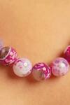 Buy_Kastiya Jewels_Pink Quartz Semi Precious Gemstone Necklace_Online_at_Aza_Fashions