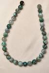 Shop_Kastiya Jewels_Green Quartz Semi Precious Gemstone Necklace_at_Aza_Fashions