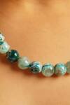 Buy_Kastiya Jewels_Green Quartz Semi Precious Gemstone Necklace_Online_at_Aza_Fashions