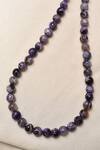 Shop_Kastiya Jewels_Purple Quartz Semi Precious Gemstone Necklace_at_Aza_Fashions