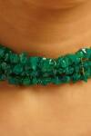 Buy_Kastiya Jewels_Green Onyx Semi Precious Gemstone Choker_Online_at_Aza_Fashions