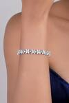Buy_Diosa Paris Jewellery_White Swarovski Zirconia Bracelet _at_Aza_Fashions
