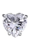 DIOSA PARIS JEWELLERY_White Stones Heart Shaped Swarovski Zirconia Stud Earrings _Online_at_Aza_Fashions