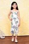Buy_Banana Bee_White Cotton Printed Palm Trees Jumpsuit_at_Aza_Fashions