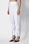 431-88 By Shweta Kapur White Crepe Friday Metz Cuffed Hem Pant Online at Aza Fashions 431-88 By Shweta Kapur_White Crepe Friday Metz Cuffed Hem Pant _Online_at_Aza_Fashions