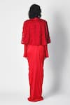 Shop_431-88 By Shweta Kapur_Red Sequin Embroidered Max Cape _at_Aza_Fashions