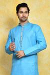 Buy Arihant Rai Sinha Blue Cotton Embroidery Resham Work Kurta Set Buy_Arihant Rai Sinha_Blue Cotton Embroidery Resham Work Kurta Set