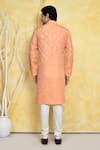 Shop_Arihant Rai Sinha_Orange Art Silk Woven Resham Fleur Kurta Set _at_Aza_Fashions