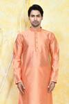 Buy Arihant Rai Sinha Orange , Satin Embroidery Crest Bloom Motif Resham Woven Kurta Set Online at Aza Fashions Buy_Arihant Rai Sinha_Orange , Satin Embroidery Crest Bloom Motif Resham Woven Kurta Set _Online_at_Aza_Fashions