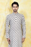 Buy_Arihant Rai Sinha_Multi Color Rayon Print Vintage Fleur Motif Kurta Set _Online_at_Aza_Fashions