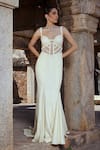 Buy_Kamaali Couture_Ivory Embroidered Alaula Fishcut Embellished Gown  _at_Aza_Fashions