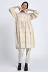 Jayati Goenka_White Cotton Block Print Geometric Round Tunic And Trouser Set _Online_at_Aza_Fashions