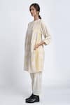 Buy_Jayati Goenka_White Cotton Block Print Geometric Round Tunic And Trouser Set _Online_at_Aza_Fashions