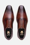 Buy_HATS OFF ACCESSORIES_Brown Plain Genuine Leather Oxford Shoes 