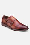 Buy_Hats Off Accessories_Brown Solid Monk Strap Shoes _Online_at_Aza_Fashions