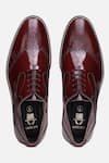 Shop_Hats Off Accessories_Red Genuine Leather Solid Oxford Shoes 